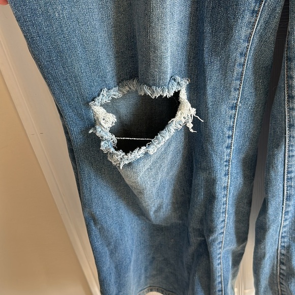 Eloquii Wide-Leg Denim Jumpsuit - Picture 7 of 11